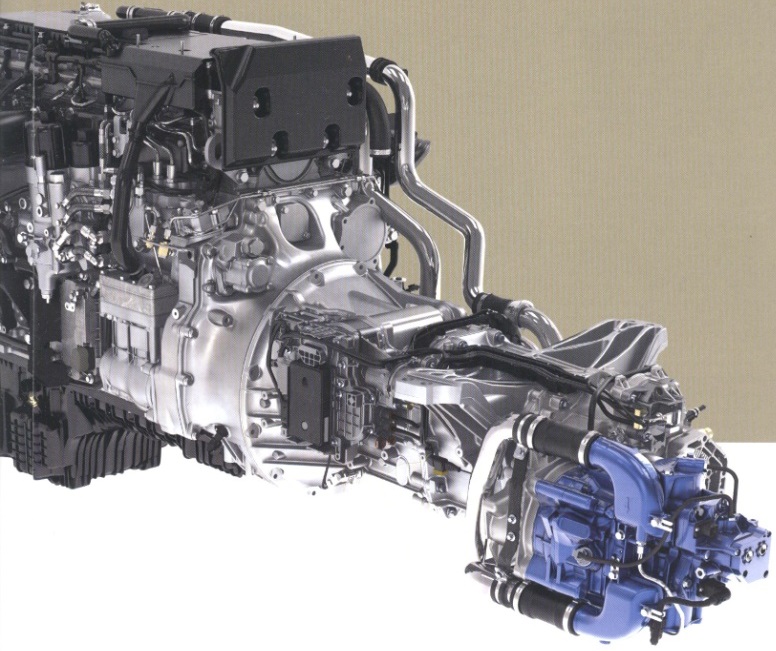 A Daimler AG és a Voith együttműködésében kifejlesztett Sekundär-Wasserretarder a sebességváltóra szerelve.