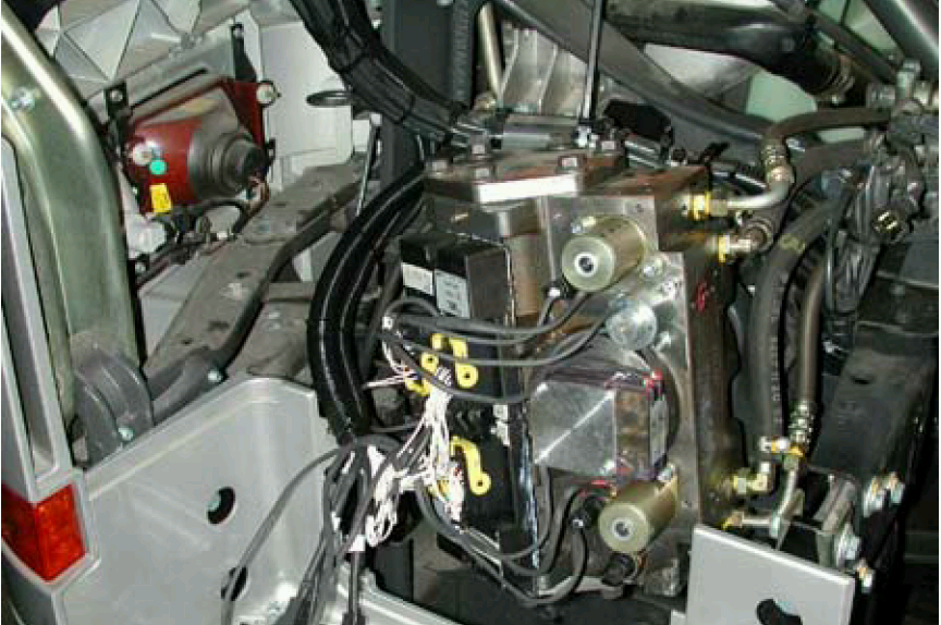 Steer-by-wire actuator installed in the PEIT demonstrator (Source: PEIT)