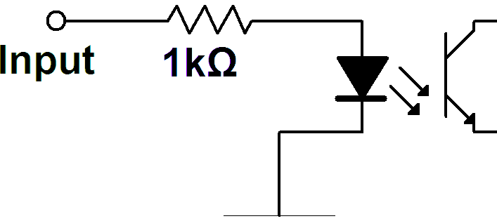 Equivalent circuit of digital input lines