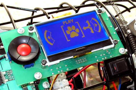 The LCD and the control buttons
