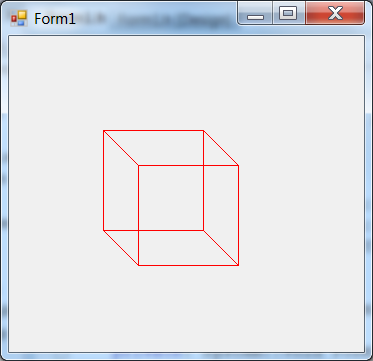 Cube in axonometry