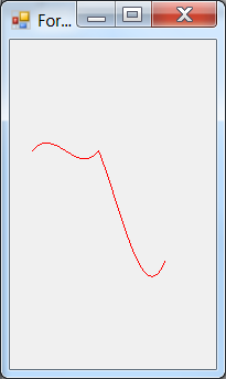 Cubic Bezier curve joined continously