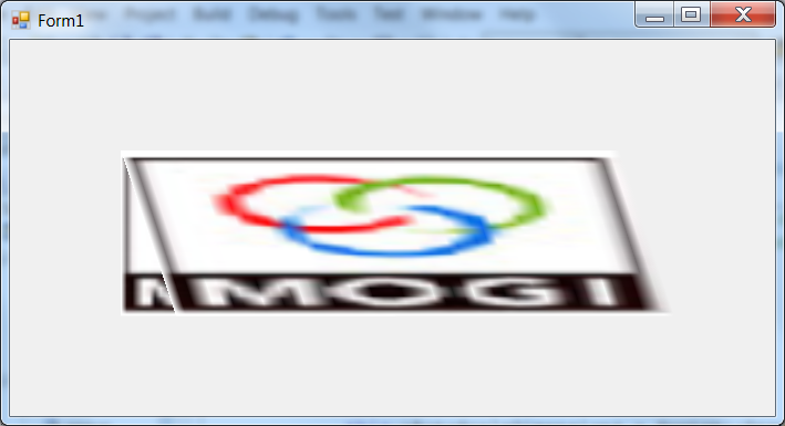 Zoomed image and distorted zoomed image