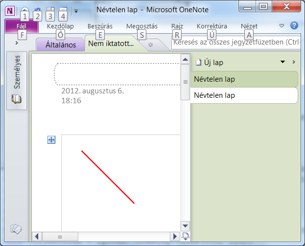The OneNote program is the default printer