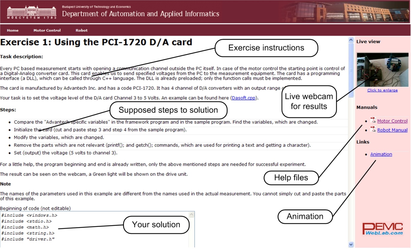 Homepage layout