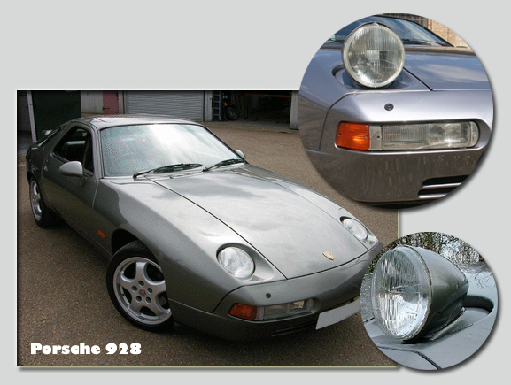 Porsche 928-as előbukkanó fényszórókkal