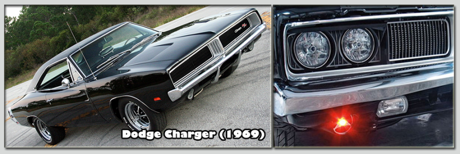 Dodge Charger elforduló takarórácsokkal