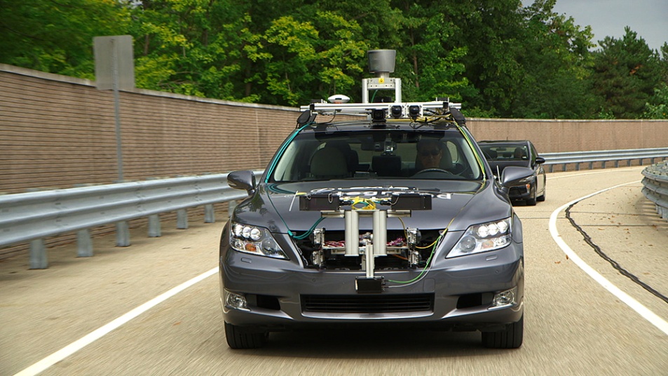 V2V based Cooperative-adaptive Cruise Control test vehicle. (Source: Toyota)