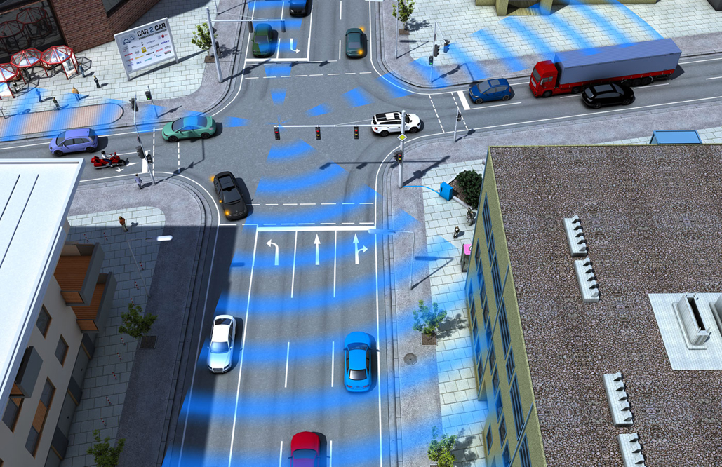 Dynamic traffic control supported by DSRC (Source: http://www.car-to-car.org/)