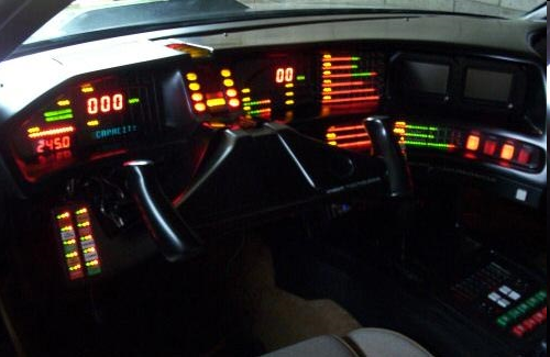 Example for the congested and confusing HMI (Source: Knight Rider series)