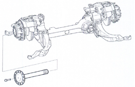 ZF C-keretes légrugós hátsó híd