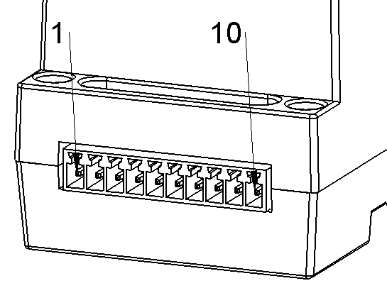 Terminal connector pinout