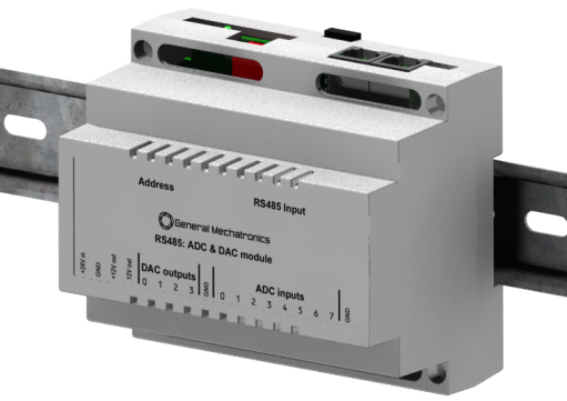 8 channel ADC and 4-channel DAC module