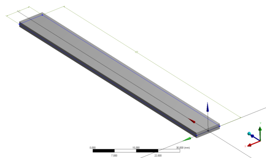 Az elkészített 3D-s geometria