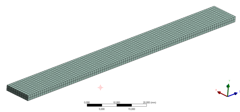A 3D-s modell véges elemes hálója